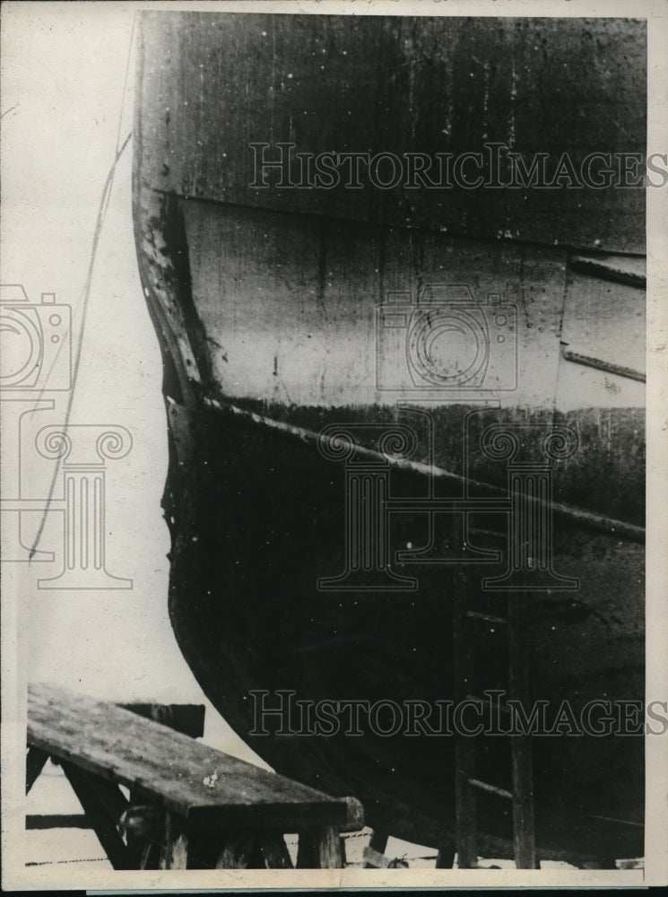 1925 Media Photo Swedish Liner "Vidar" Struck Wreckage - ned16065
