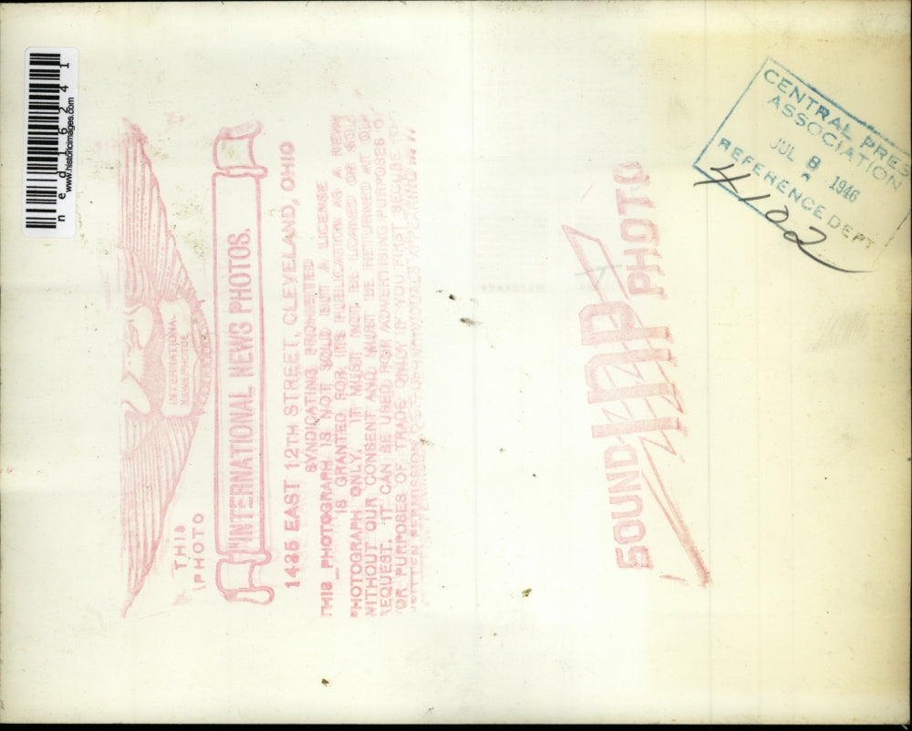 1946 Media Photo Dr. Olin and Mr. Seannel at 95th annual convention