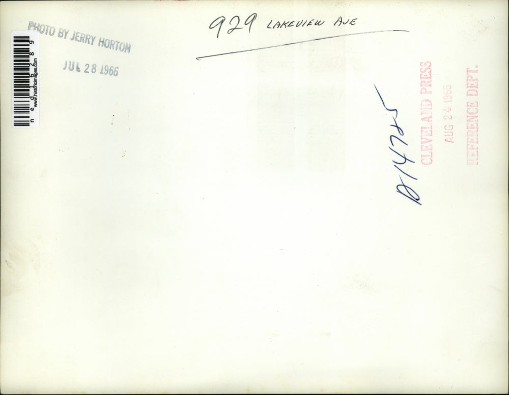 1966 Media Photo 929 Lakeview Ave building in Cleveland Ohio