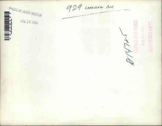1966 Media Photo 929 Lakeview Ave building in Cleveland Ohio