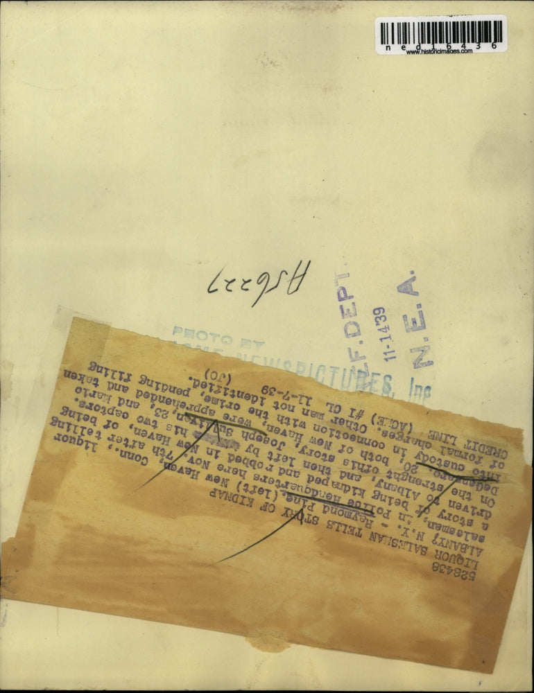 1939 Press Photo Raymond Pine and man at trial in Albany, New York