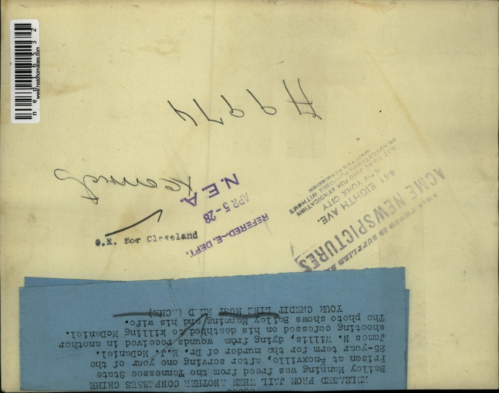 1928 Media Photo Bailey Manning with wife