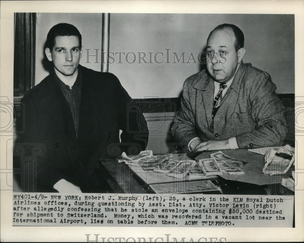 1949 Media Photo New York Robert J Murphy and Victor Levin