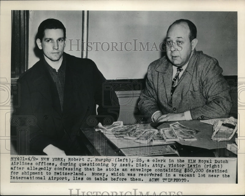 Load image into Gallery viewer, 1949 Media Photo New York Robert J Murphy and Victor Levin
