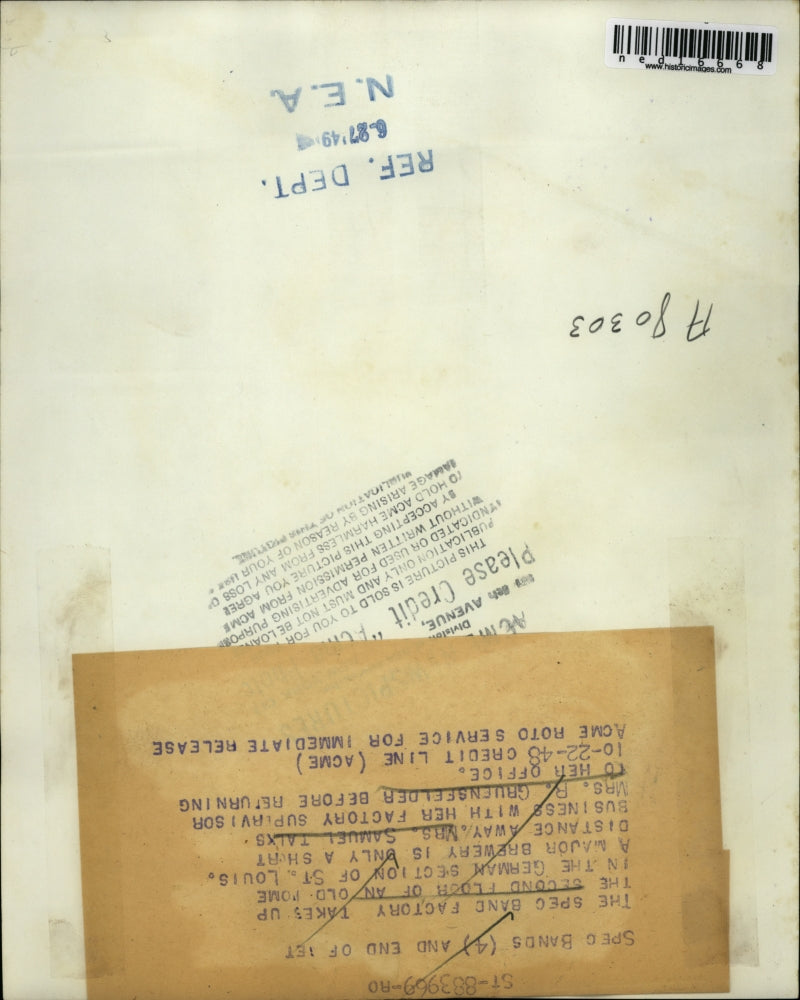 1949 Press Photo Mrs Samuel Talxs and Mrs R Gruenseelder at