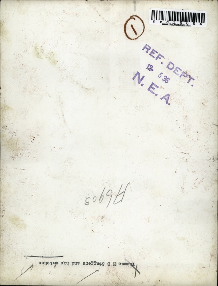 1936 Media Photo Thomas h B Staggers and his matches