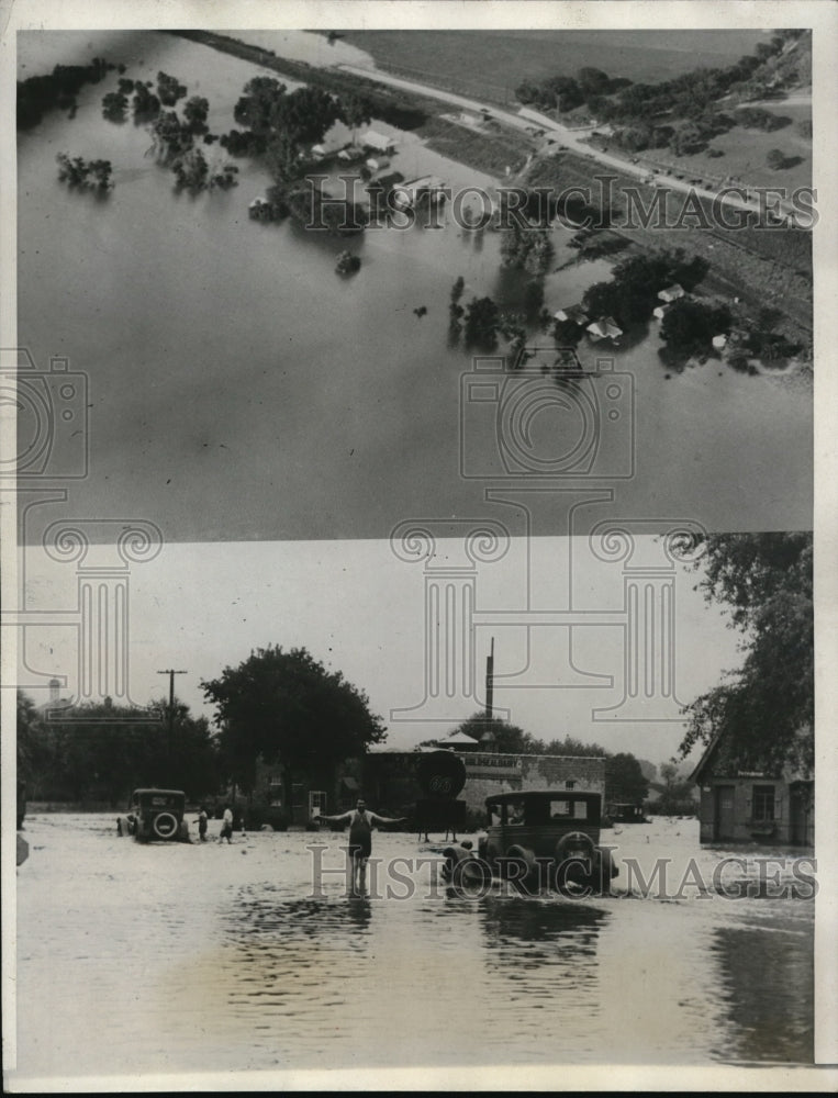 1932 Media Photo Nebraska flood damage