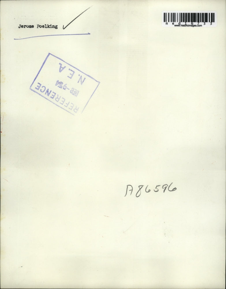 1954 Press Photo Jerome Poelking Businessman