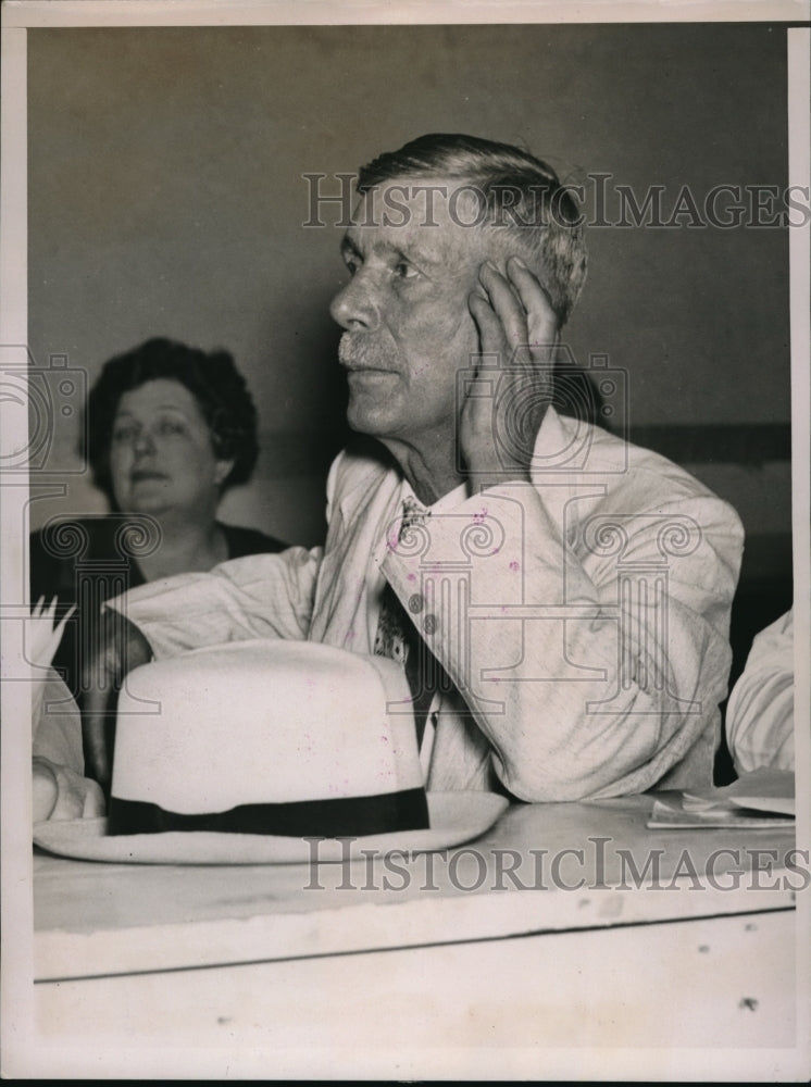 1936 Press Photo George Townsend Franklin Neb at Townsend convention