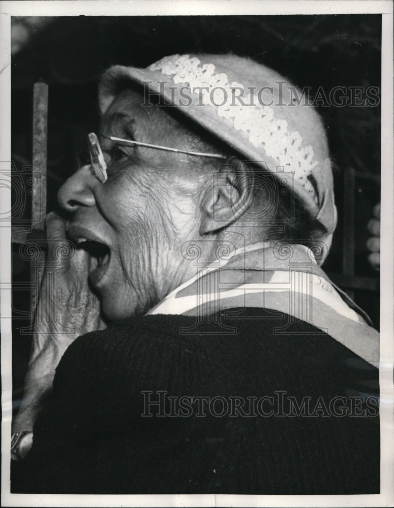 1956 Press Photo Independence Mo Katie Thornton sees daughter of Pres Truman