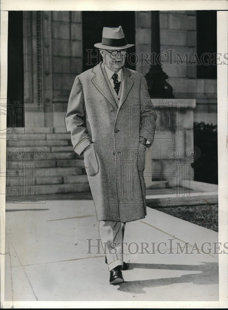 1935 Press Photo Justice Thomas W Trenchard at Trenton NJ