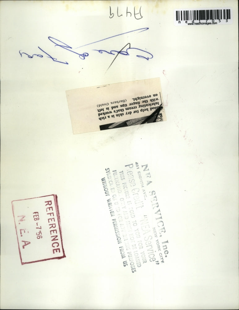 1956 Press Photo A rich lubricating cream for dry skin - ned17053