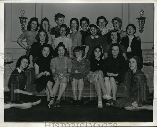 1939 Press Photo Poughkeepsie NY Vassar College, J Heinzen, C Randon,