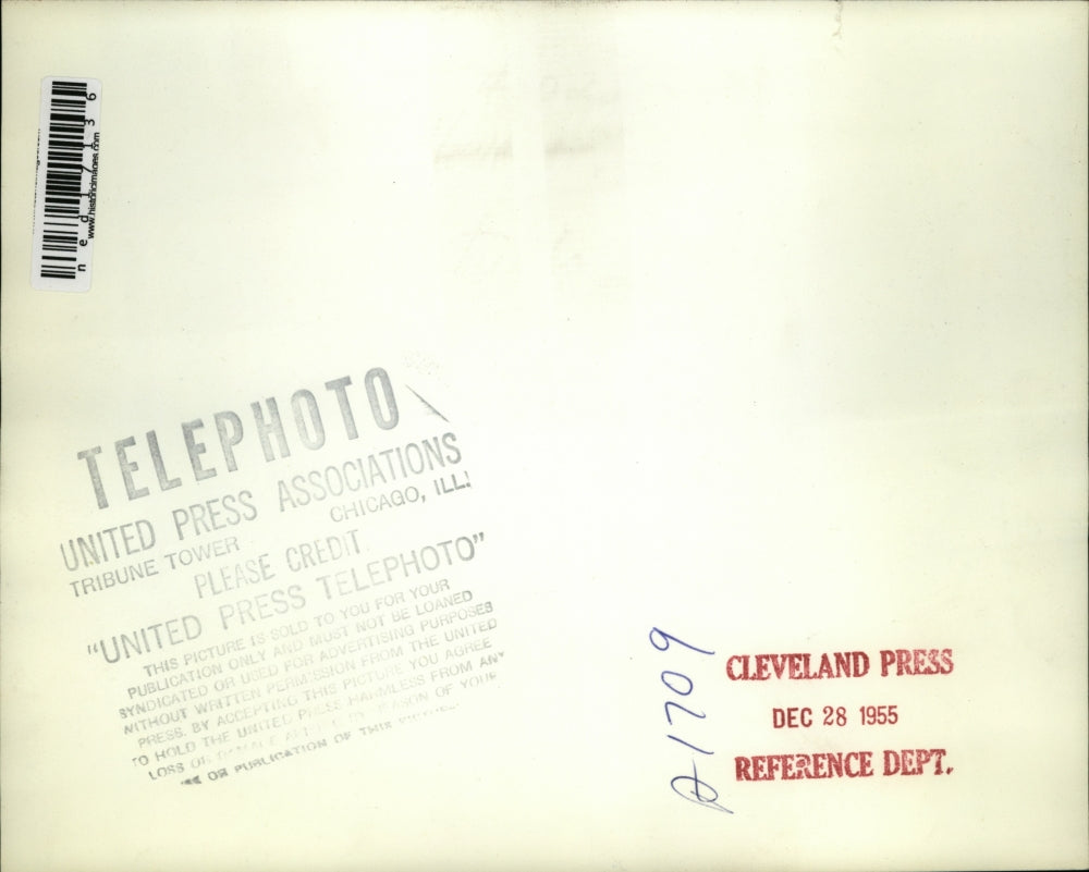 1955 Press Photo Wash DC Corp Thomas Truitt & bride Jane Hadley - ned17136