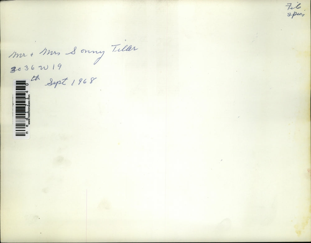 Press Photo Mr & Mrs Sonny Tillar of Cleveland Ohio