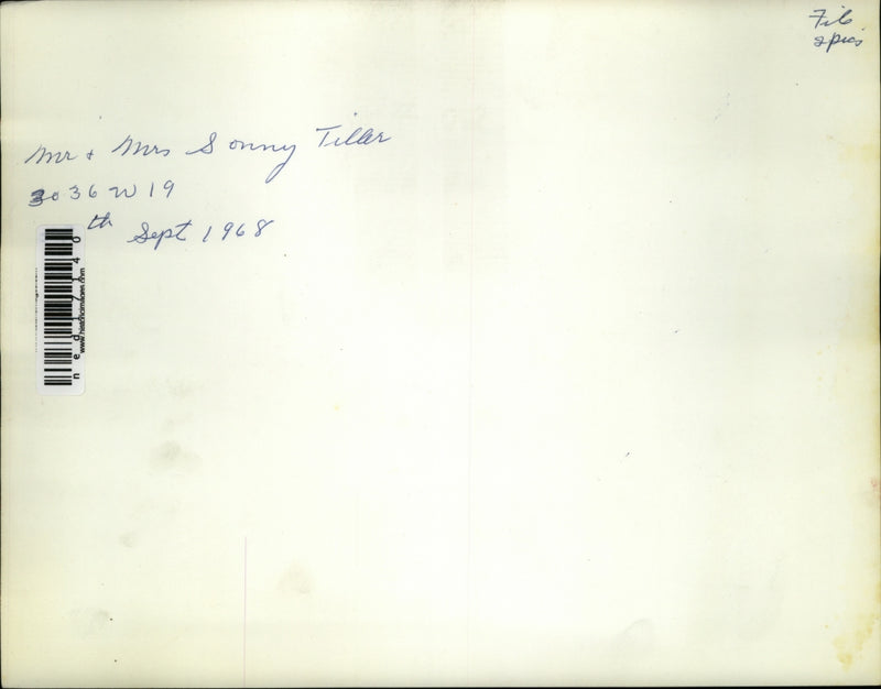 Load image into Gallery viewer, Press Photo Mr &amp; Mrs Sonny Tillar of Cleveland Ohio
