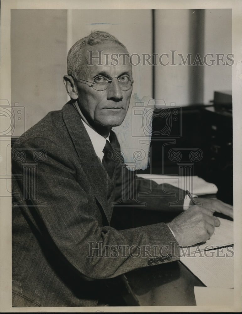 1933 Press Photo Eugene Slingluff Businessman - ned17303