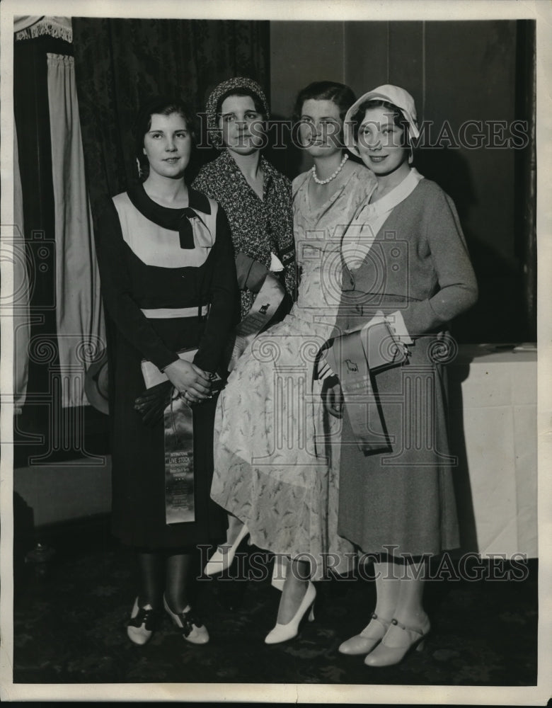 1931 Press Photo Helen Thomas, Louise Morgan, Mary Marley, Ann Yonkelowicz