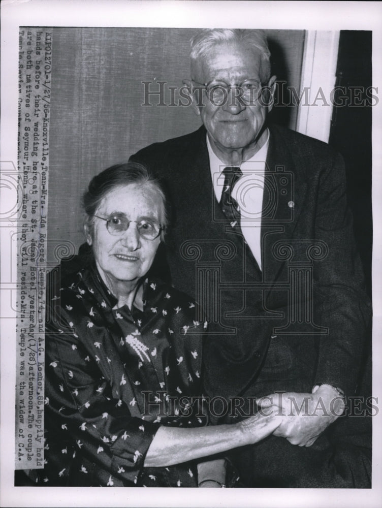 1968 Press Photo Knoxville TN Mrs Ida R Temple weds AG Kenner - ned17526