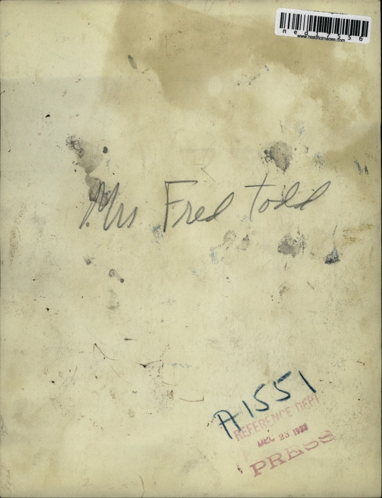 1933 Press Photo Mrs Fred Todd