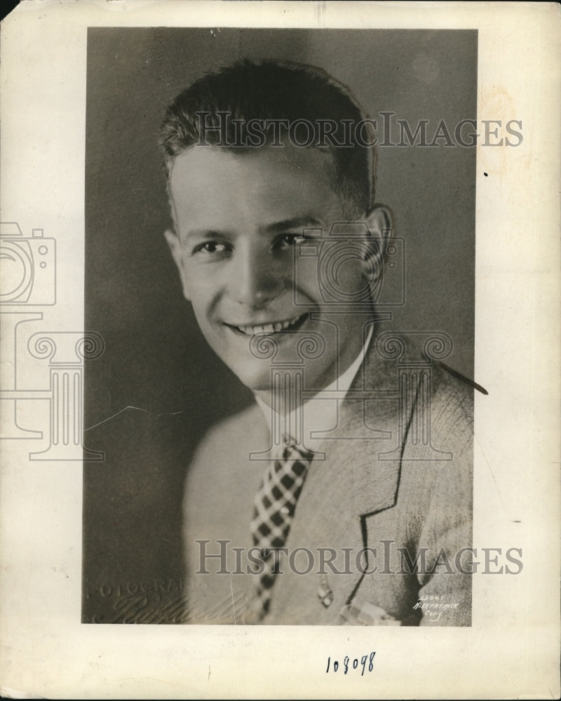 1929 Press Photo Auto race driver Granfranco Comatti