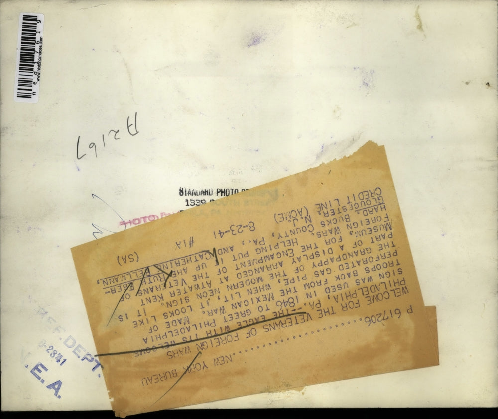 1941 Press Photo Philadelphia Pa Ruth Eberhard, Cath Bellmann for VFW convention