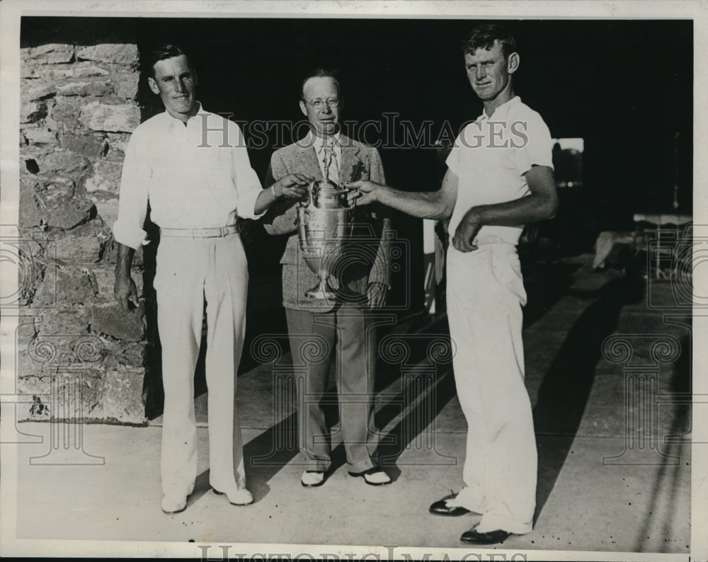 1934 Press Photo Zell Eaton wins Western Open Amateur Champ in Okla