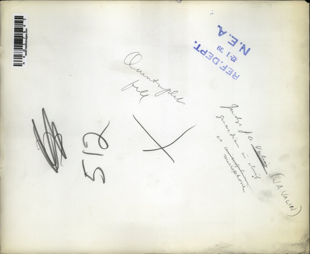 1939 Press Photo Judge JA Valin at a microphone