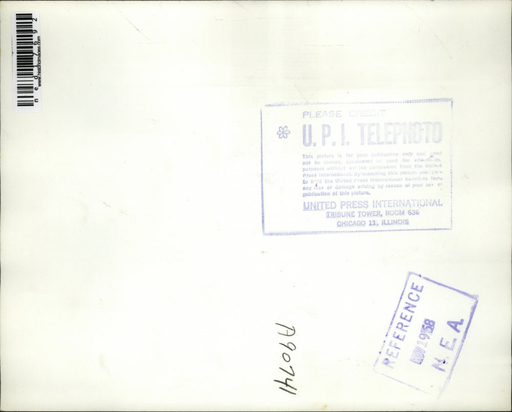 1958 Press Photo Wash DC LC Strauss, Adm Lewis Strauss sworn in as Commerce Sec