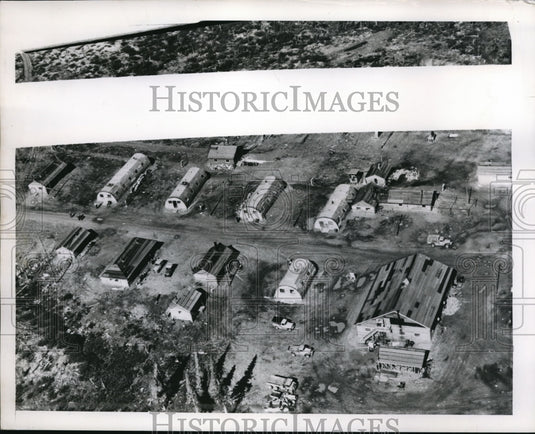 1949 Press Photo Burnt Creek, Base Of Operations in Ungava, Whole Town Must Move