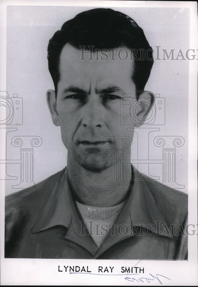 1962 Press Photo Lyndal Ray Smith, FBI 10 Most Wanted in 1962