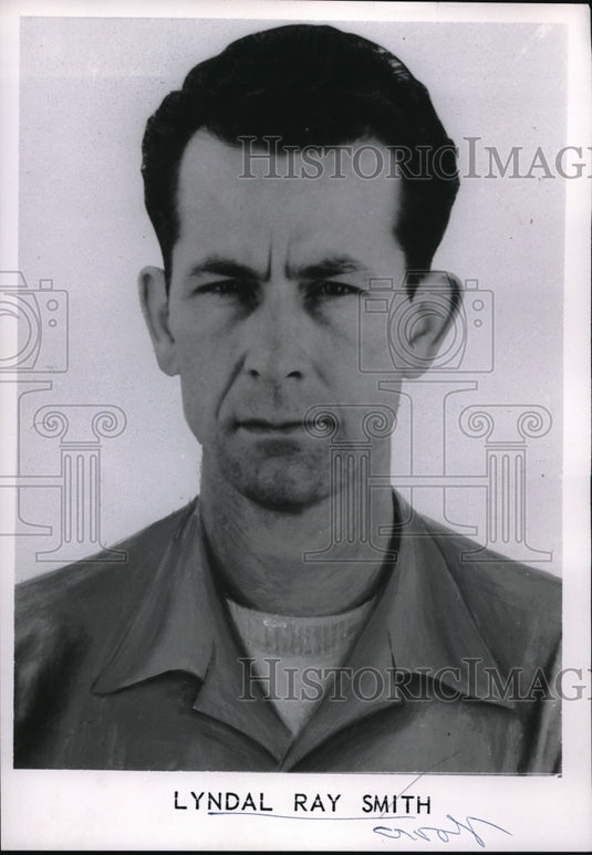 1962 Press Photo Lyndal Ray Smith, FBI 10 Most Wanted in 1962