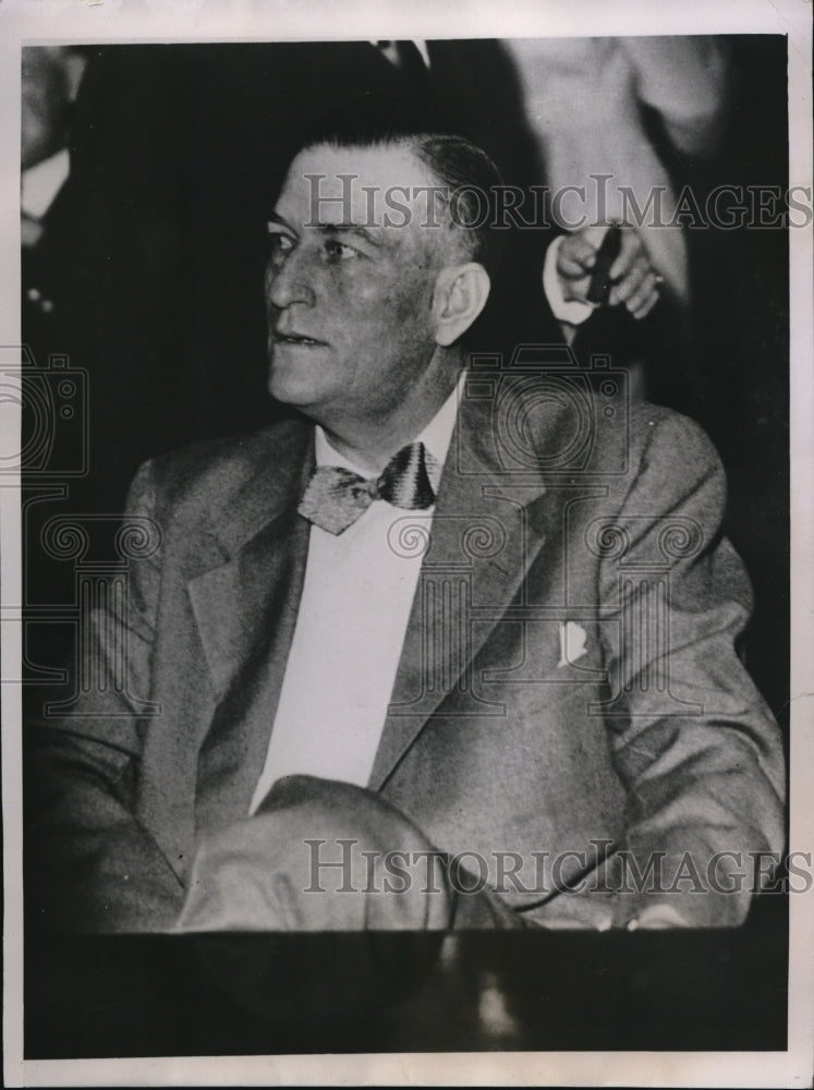 1935 Press Photo Rev Edgar Eskridge in Houston Tex court for murder