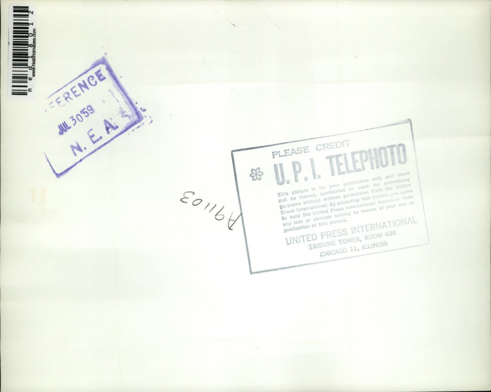 1959 Press Photo Mr. And Mrs. Buddy Staton Held At Gunpoint By Cousin