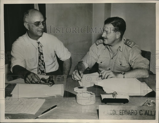 1947 Press Photo Tokyo Phillip E. Siggers Washington DC Seoul Korea - ned18028