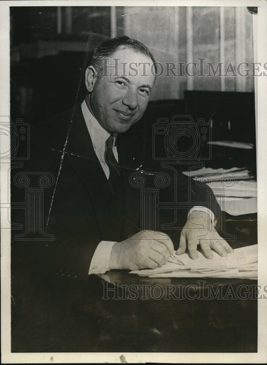 1931 Press Photo 8 officials of closed Bank of United States and its affiliates