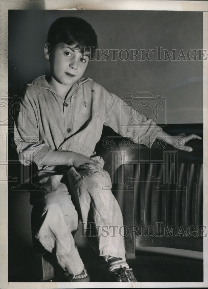1938 Press Photo Wash DC Peter Gigliobianco age 7 who was missing