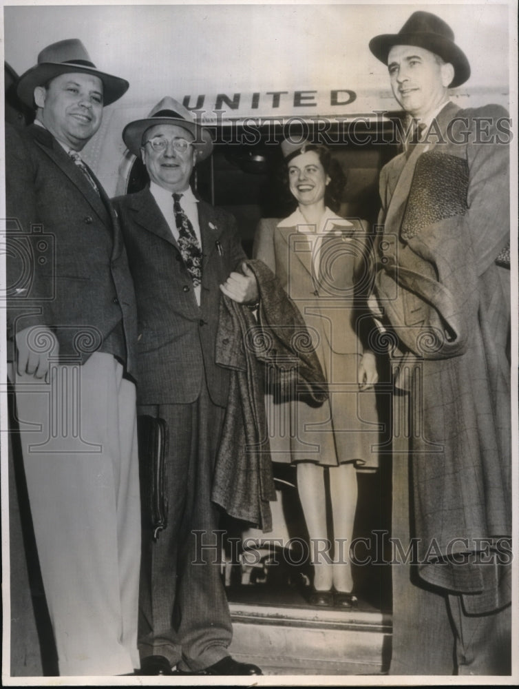 1946 Press Photo San Francisco Col Paul Griffith, Perry Faulkner,Doris Rolph