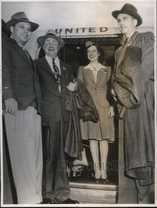1946 Press Photo San Francisco Col Paul Griffith, Perry Faulkner,Doris Rolph