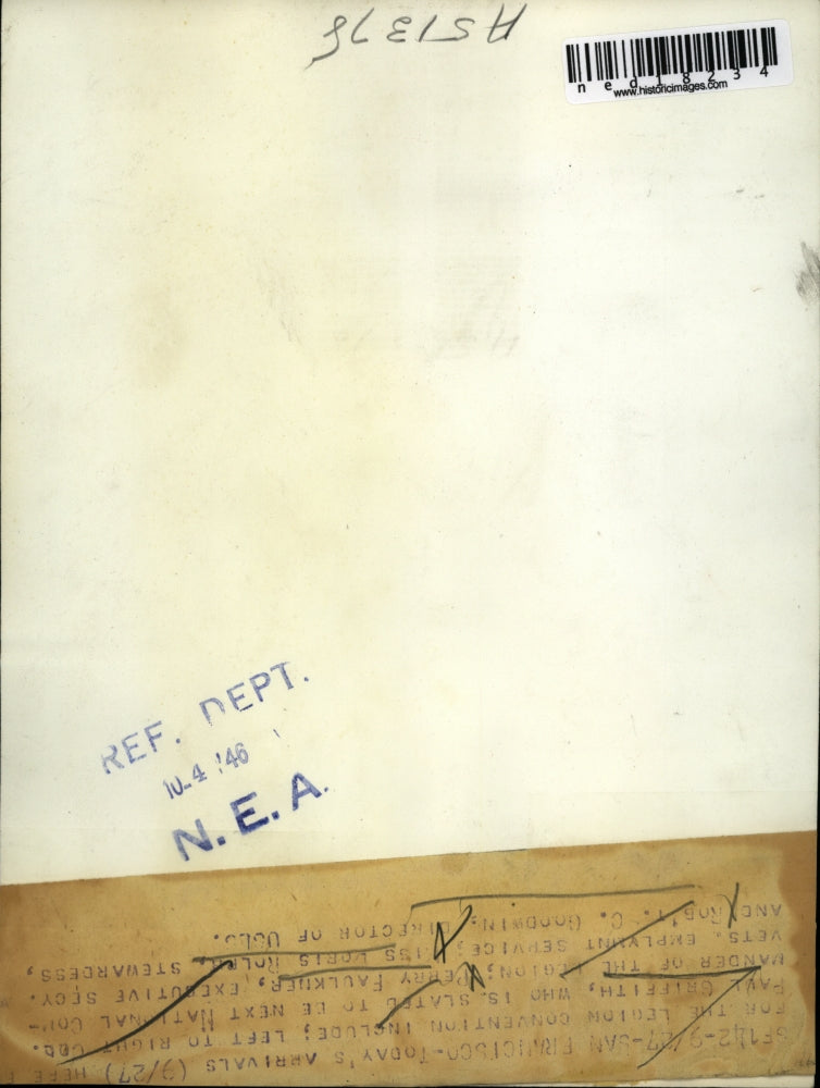 1946 Press Photo San Francisco Col Paul Griffith, Perry Faulkner,Doris Rolph