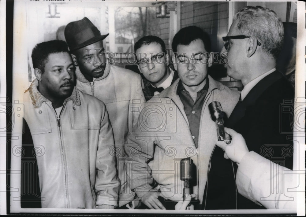 1961 Press Photo Arthur Goldberg, Sammie Smith, James Franklyn, and Ramon Ruiz
