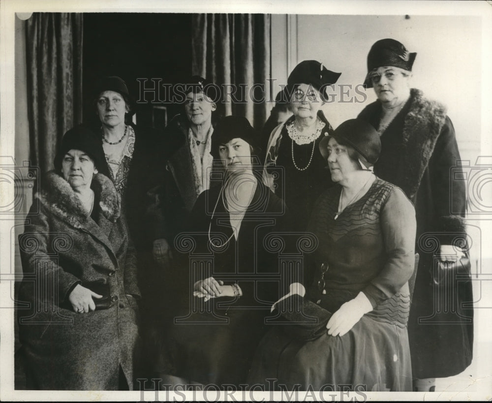 1931 Press Photo Mrs O Sticki, SS Butler, Mrs A George, Republican Women