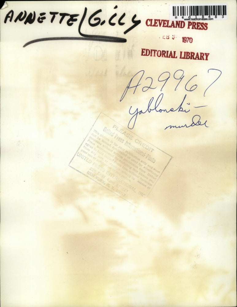 1970 Press Photo Cleveland Ohio Mrs Annette Gilly paid for a murder