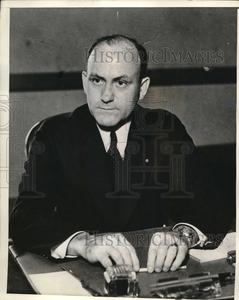 1937 Press Photo Judge Patrick T Stone of western district of Wisconsin Federal