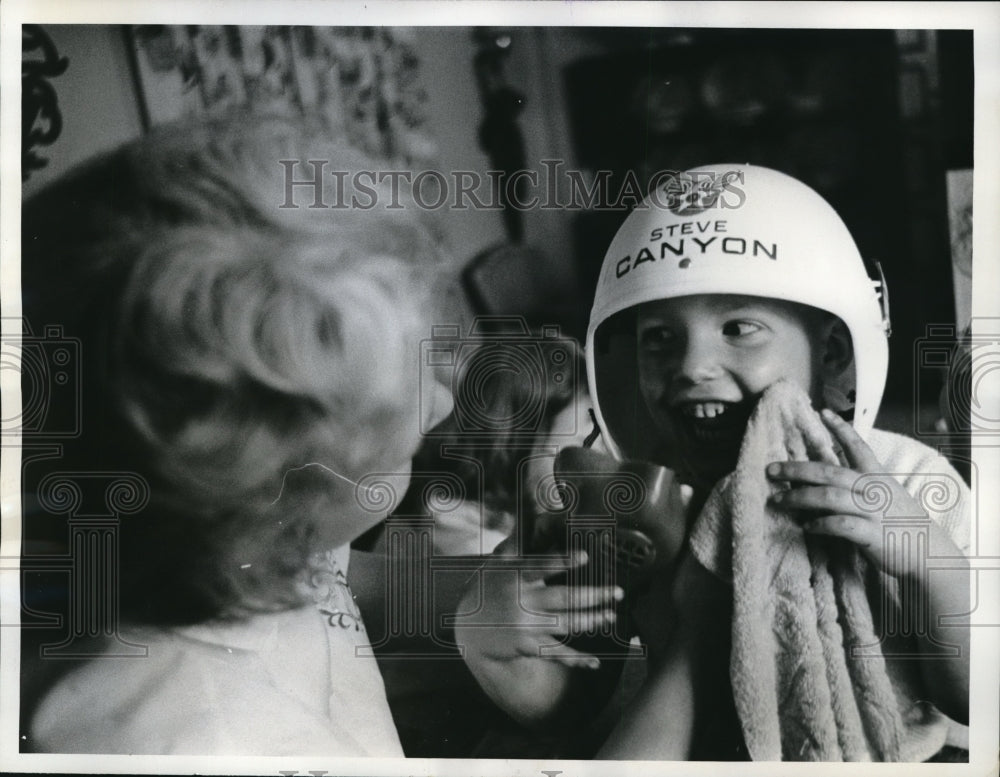 1962 Press Photo Astro-tot Bobby Snyder at Buhl Planetarium in Pennsylvania