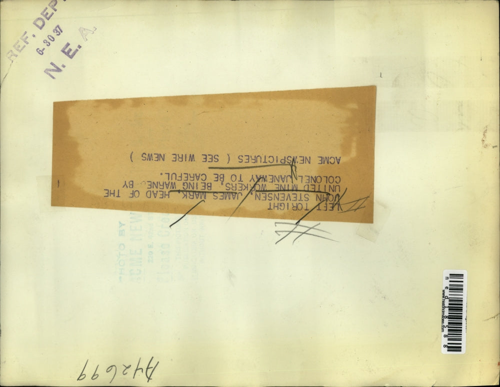 1937 Press Photo John Stevensen, James Mark, and Colonel Janeway