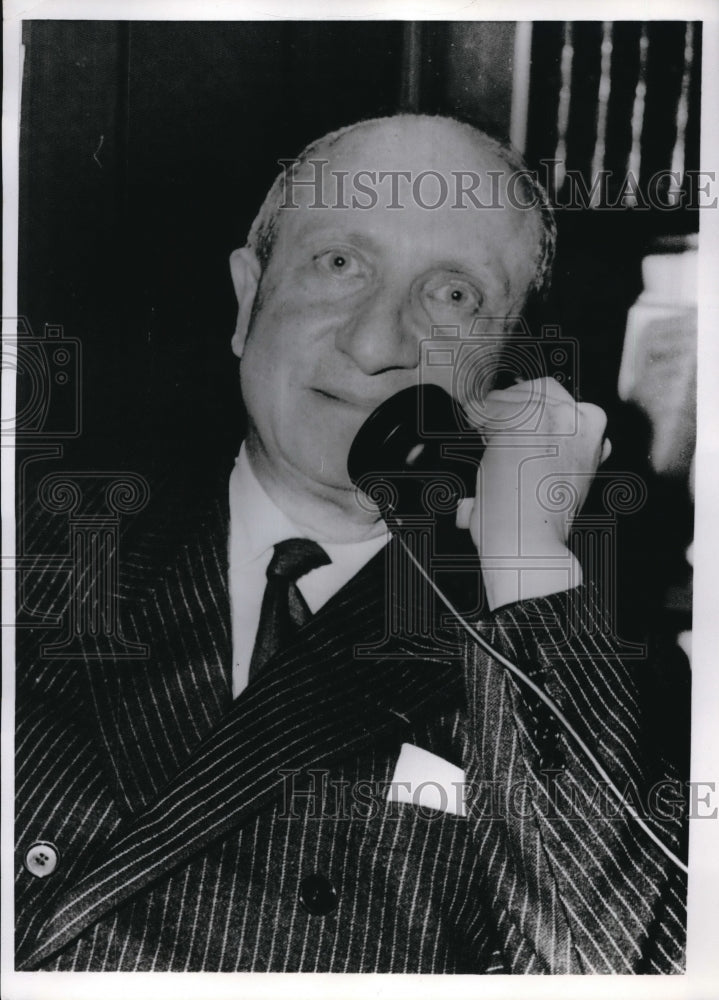 1967 Press Photo Paris France Edouard Frederico Dupont Democratic Center party