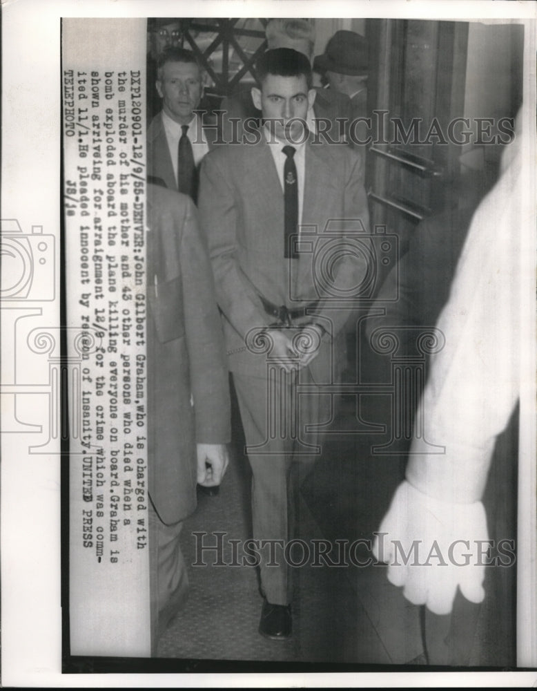 1955 Press Photo Denver John Gilbert Graham Crime Exploded Plane Bomb Insanity