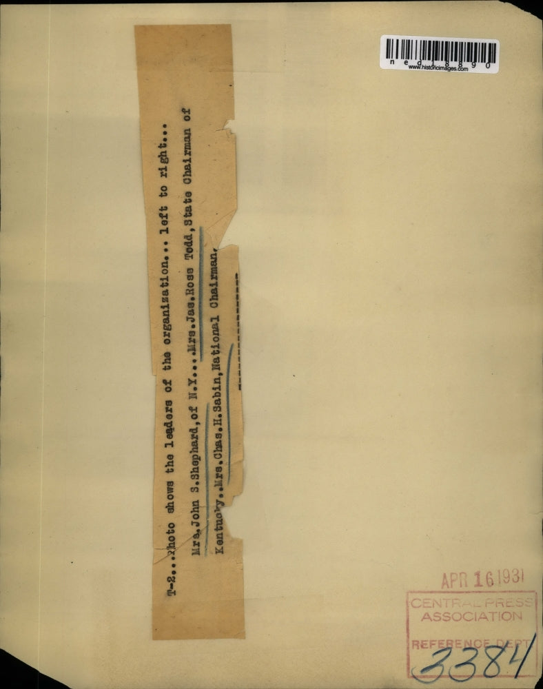 1931 Press Photo Leaders of organizaition on State of Kentucky