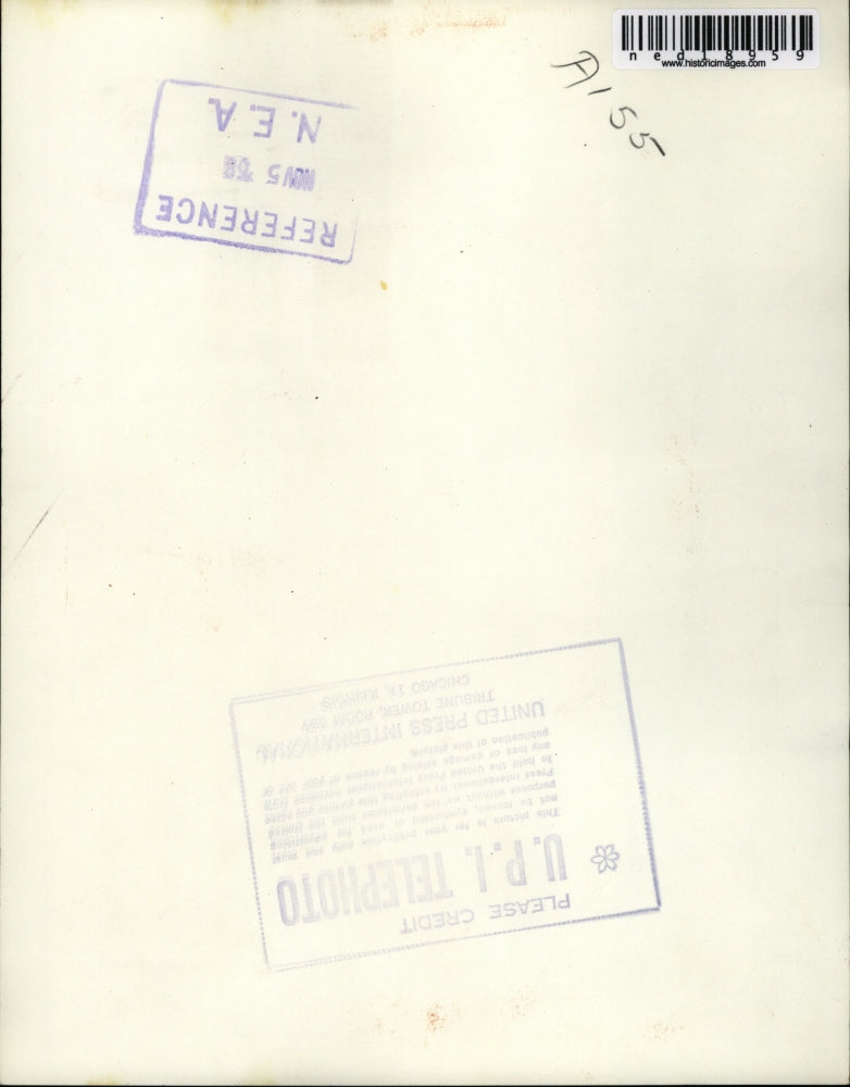 1958 Press Photo Paul Butler Takes Tour Of Unfinished Sports Arena